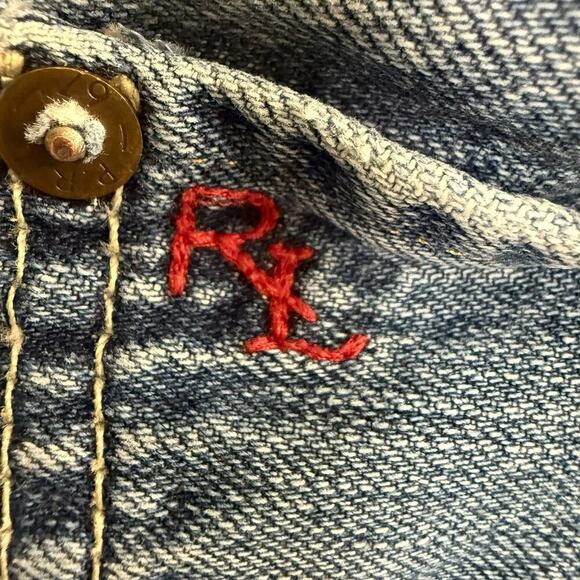 Vintage Polo Ralph Lauren Jeans Men's 36x32 Blue Straight Leg Medium Wash Denim - Picture 3 of 11